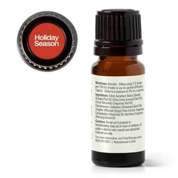 Plant Therapy Holiday Season Synergy Essential Oil 10 mL (1/3 oz) 100% Pure, Undiluted, Therapeutic Grade