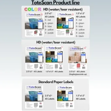 ToteScan QR Labels for Smart Organizing & Moving