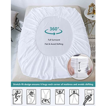 Waterproof Mattress Protector Full Size Soft Breathable Cover