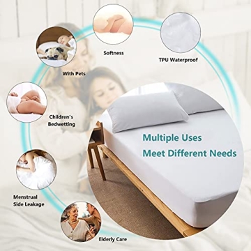 Waterproof Mattress Protector Full Size Soft Breathable Cover
