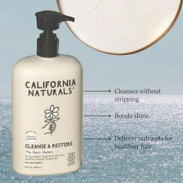 Coconut Shampoo for All Hair Types, Vegan and Natural