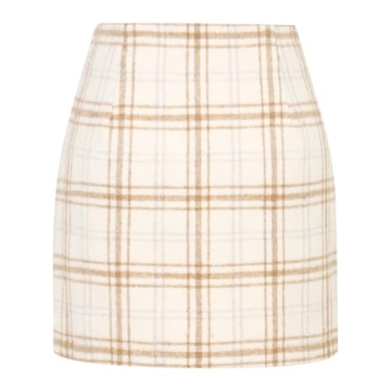 2024 Women's High Waisted Plaid Mini Skirt