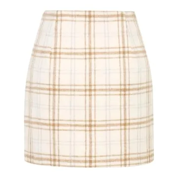 2024 Women's High Waisted Plaid Mini Skirt