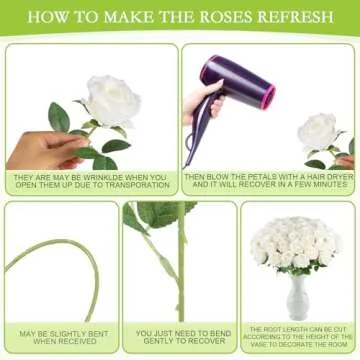 Elegant Hananona Artificial Roses for Weddings and Decor