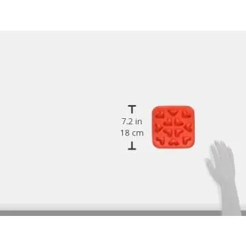 Fairly Odd Novelties Silicone Heart Ice Cube Tray - Red Heart Shaped Ice Cube Mold, 12 Cubes - Premium Ice Cube Tray for Freezer, Ideal Ice Tray for Parties & Special Occasion