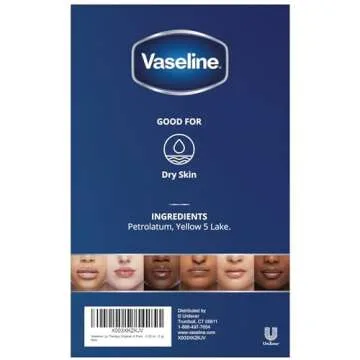 Vaseline Lip Therapy 6-Pack – Mini Lip Balm for Healing Dry Lips, Travel-Size Petroleum Jelly Lip Care, Premium Gift Set, 0.25 Oz Each