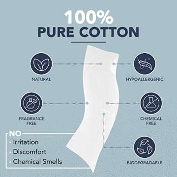Dermacotton Disposable Cotton Face Towels – Super Soft Face Wipes, Hypoallergenic Makeup Remover W...