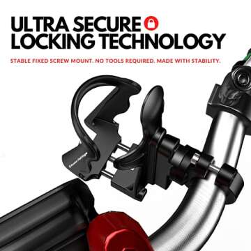 Monster Fairing’s Motorcycle Cup Holder, Drink Holder Universal Size 1.95 – 2.75-inch Handlebar ...