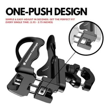 Monster Fairing’s Motorcycle Cup Holder, Drink Holder Universal Size 1.95 – 2.75-inch Handlebar Bike Bottle Cage, for Motorcycle, Bicycle, Stroller, Handlebar