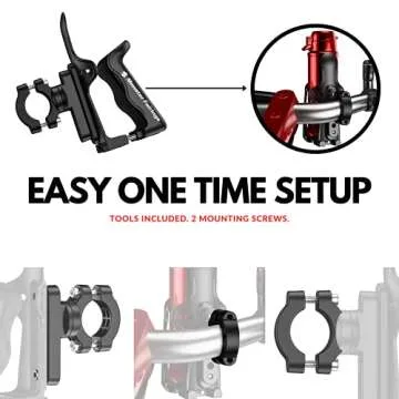 Monster Fairing’s Motorcycle Cup Holder, Drink Holder Universal Size 1.95 – 2.75-inch Handlebar Bike Bottle Cage, for Motorcycle, Bicycle, Stroller, Handlebar