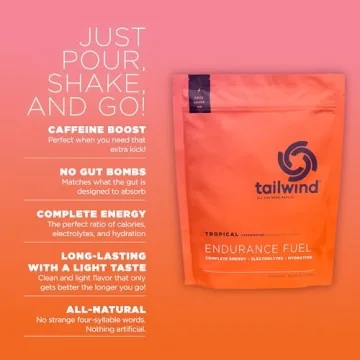 Tailwind Nutrition Endurance Fuel with Caffeine - 30 Servings of Vegan Electrolyte Drink Mix