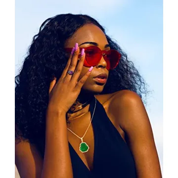 TIKCAUZ Lucky Buddha Necklace Green Jade Pendant Gift