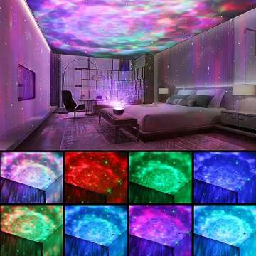 ‎JUZIHAO Star Projector Galaxy Night Light Projector - Kids Light Projector Ceiling Nebula Starry Sky Light Lamp with Remote and Timer, Gift for Baby Adults Bedroom, Gaming Room, Home and Party