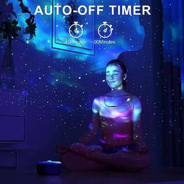 ‎JUZIHAO Star Projector Galaxy Night Light Projector - Kids Light Projector Ceiling Nebula Starry Sky Light Lamp with Remote and Timer, Gift for Baby Adults Bedroom, Gaming Room, Home and Party