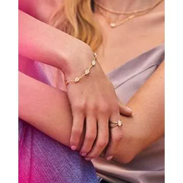 Kendra Scott Emilie Gold Link Bracelet: Elegant Jewelry