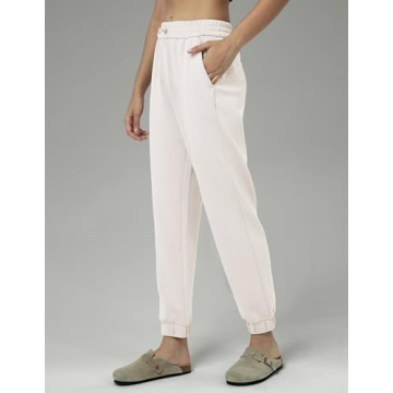 Colorfulkoala Women's Soft Modal Joggers in Pink Sude