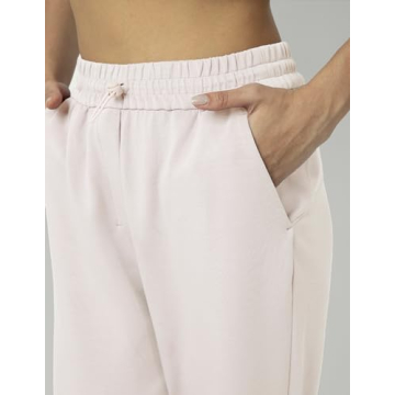Colorfulkoala Women's Soft Modal Joggers in Pink Sude
