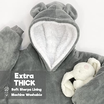 Big Softy Kids Blanket Hoodie for Ages 3-10, Cozy Fun, Stylish