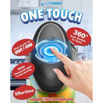 One Touch Electric Can Opener for Everyone - Safe & Easy