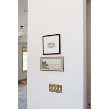 Petal Lane Beach Wall Art - Framed Antique Decor - Make Your Own Gallery Wall Frame Set - Dark Academia Wall Decor - Canvas Wall Art with Vintage Frame (Beach)