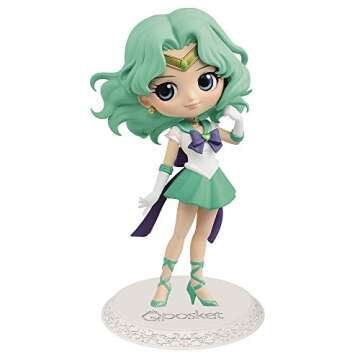 Banpresto Sailor Moon Eternal Q posket-Super Sailor Neptune (ver.B) Collectible Figurine - Cute, Dur...