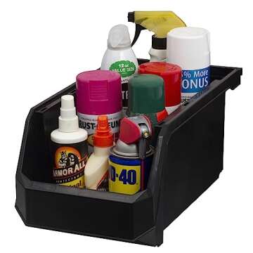 ReadySpace Stackable Plastic Storage Bins for All Spaces