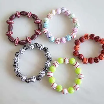 15 Styles Sports Beads Set for DIY Crafts and Jewelry Making
