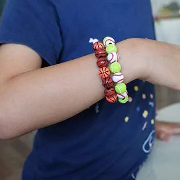 15 Styles Sports Beads Set for DIY Crafts and Jewelry Making