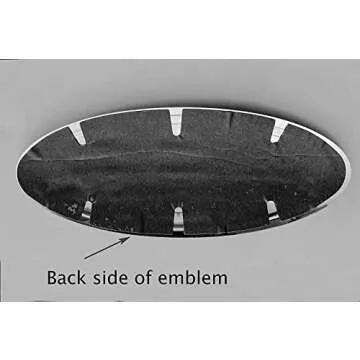 5 inch Overlay Tailgate Metal Emblem Compatible with Ford Bronco Sport (Black, 5")