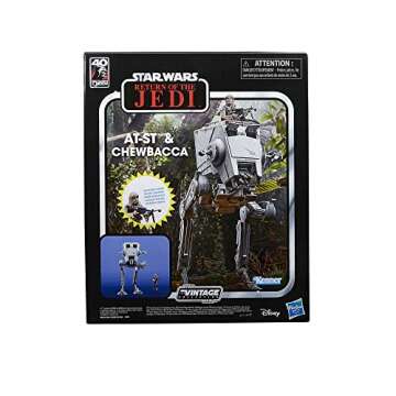Star Wars The Vintage Collection, at-St & Chewbacca, Return of The Jedi, 15 cm Scale Figure and Vehi...