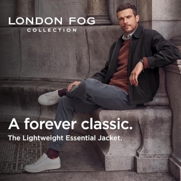 LONDON FOG Auburn Zip-Front Golf Jacket for Men