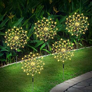 Illuminate Your Outdoors with Solar Firework Garden Lights