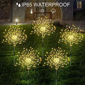Illuminate Your Outdoors with Solar Firework Garden Lights