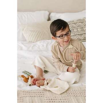 Marlowe & Co Silicone Pretend Play Doctor Kit for Children, 10 Piece Pretend Play Doctor and Vet Kit...