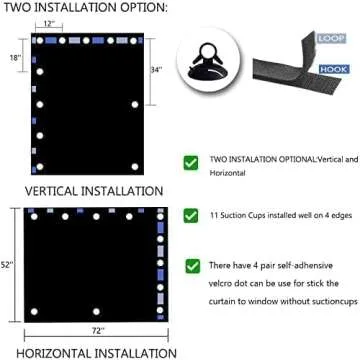 DREAM ART Portable Blackout Curtain for Kids & Travel
