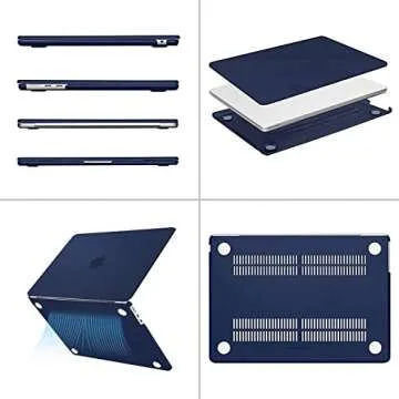 MOSISO MacBook Air 13 inch Case with Accessories Navy Blue