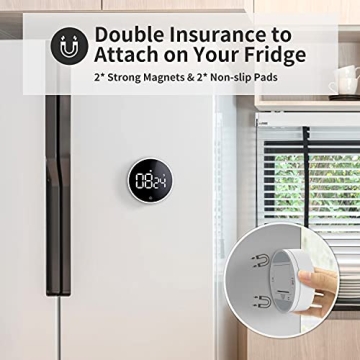 VOCOO Easy to Use Digital Kitchen Timer with Loud Alarm