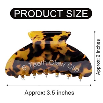 French Design Barrettes Tortoise Leopard Print Hair Clips