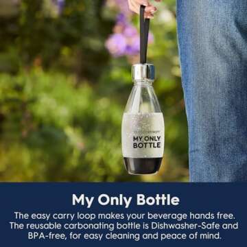 SodaStream - ART Sparkling Water Maker | STARTER KIT | CQC CO2 system | Includes 1x CO2 Cylinder, 1x32 & 1x16 Fl Oz Dishwasher Safe Bottles, 1x Bubly Flavor Drop | Combine with Pepsi Flavors | Black