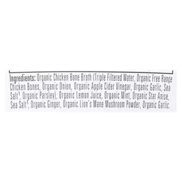 Bonafide Provisions Fresh Organic Be Well Broth with Lemon, Mint & Ginger Organic Chicken Bone Broth, Frozen 8 fl oz - Gluten-Free, Grain-Free, Paleo and Keto Friendly