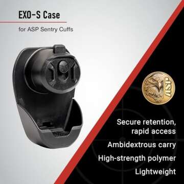 ASP Exo Case for Sentry Cuffs, Handcuff Case for Duty Belt, Police Vest, or Belt Pouch, Duty Belt Ac...