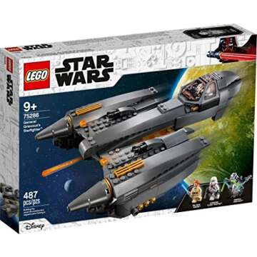 LEGO Star Wars: Revenge of The Sith General Grievous’s Starfighter 75286 Spacecraft Set with Gener...