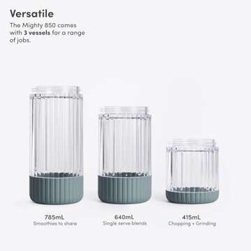 Beast Mighty 850 | Premium Compact Personal Blender | Smoothies, Shakes, Dressings, Sauces | Blends ...