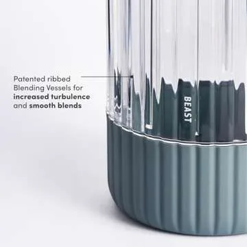 Beast Mighty 850 | Premium Compact Personal Blender | Smoothies, Shakes, Dressings, Sauces | Blends Ice and Frozen Fruit | New XL Vessel | Includes Extra Vessels, Lids and Straws | 850W (Mist)