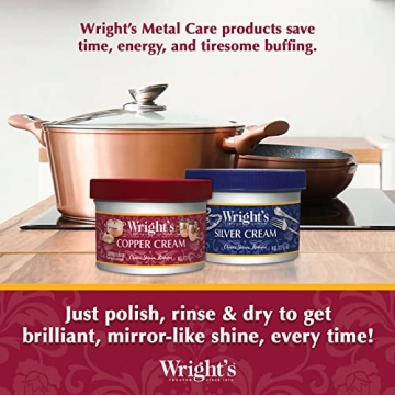 Wright's Copper and Brass Cleaner - Instant Shine with Ease