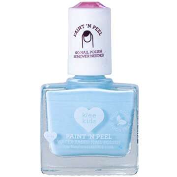 Klee Kids Water-Based Peelable Nail Polish Gift Set. Odor-Free. Non-Toxic. Made in USA. (Starry Sky Kiss)