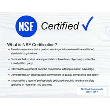 NSF Certified Food Grade Mineral Oil - Gallon (128oz), Certified Food Safe Conditioner for Wood Cutt...