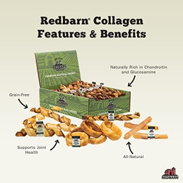 Redbarn Beef Collagen Sticks for Dogs - Long Lasting Chew