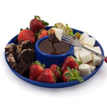 Great Plate Reusable Plastic Plates with Cup Holder