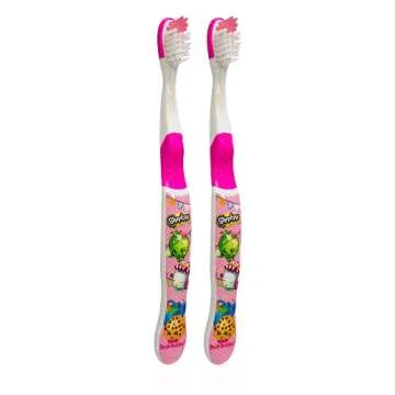 Brush Buddies Shopkins 2 Piece Kids Toothbrush Pack